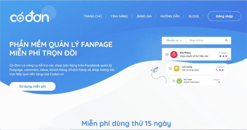 Phần mềm bán hàng online trên Facebook